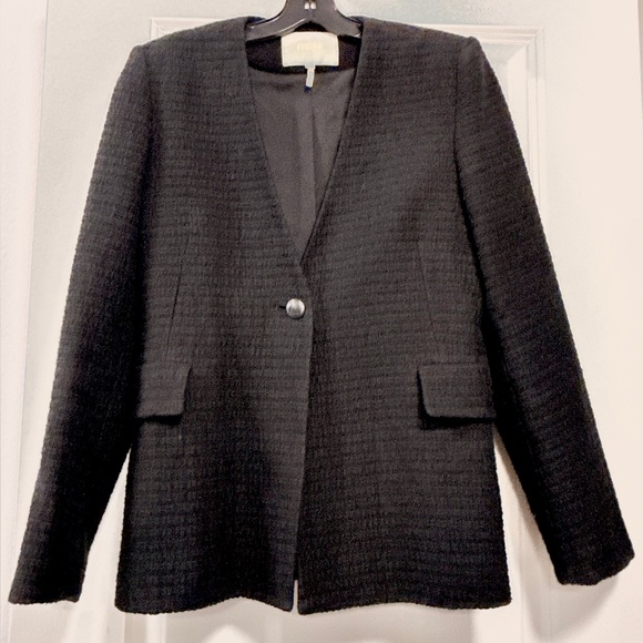 Maje Black Cotton-Tweed Blazer - Picture 4 of 13